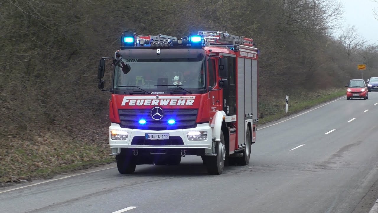 [FEU G - Brennt Sortieranlage] Einsatzfahrten Freiwillige Feuerwehren Kreis Rendsburg-Eckernförde