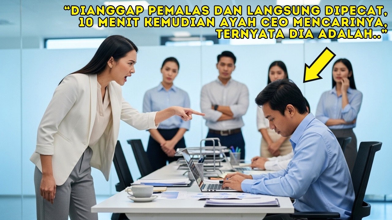 DIANGGAP PEMALAS DAN LANGSUNG DIPECAT… 10 MENIT KEMUDIAN AYAH CEO DATANG MENCARINYA!