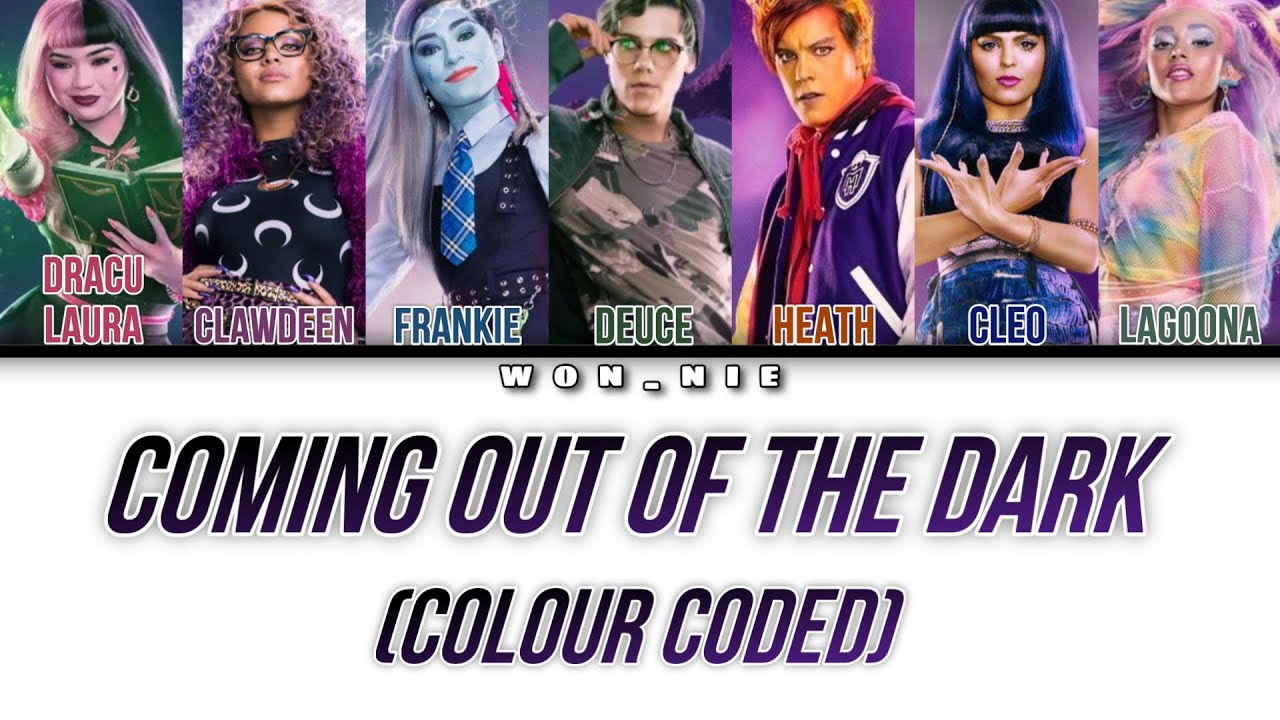 Coming Out Of The Dark By Monster High Movie (Colour Coded Lyrics)