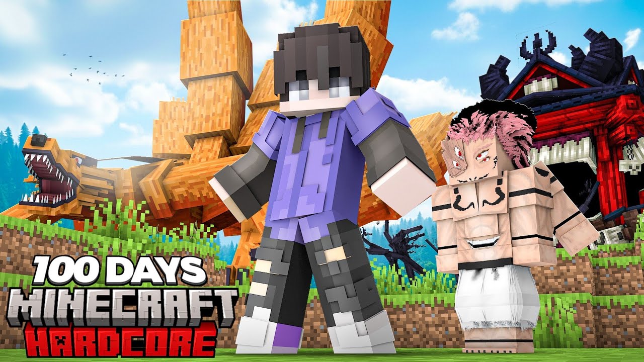 I Survived 100 Days as NARUTO & GOJO SATORU in Minecraft Hardcore