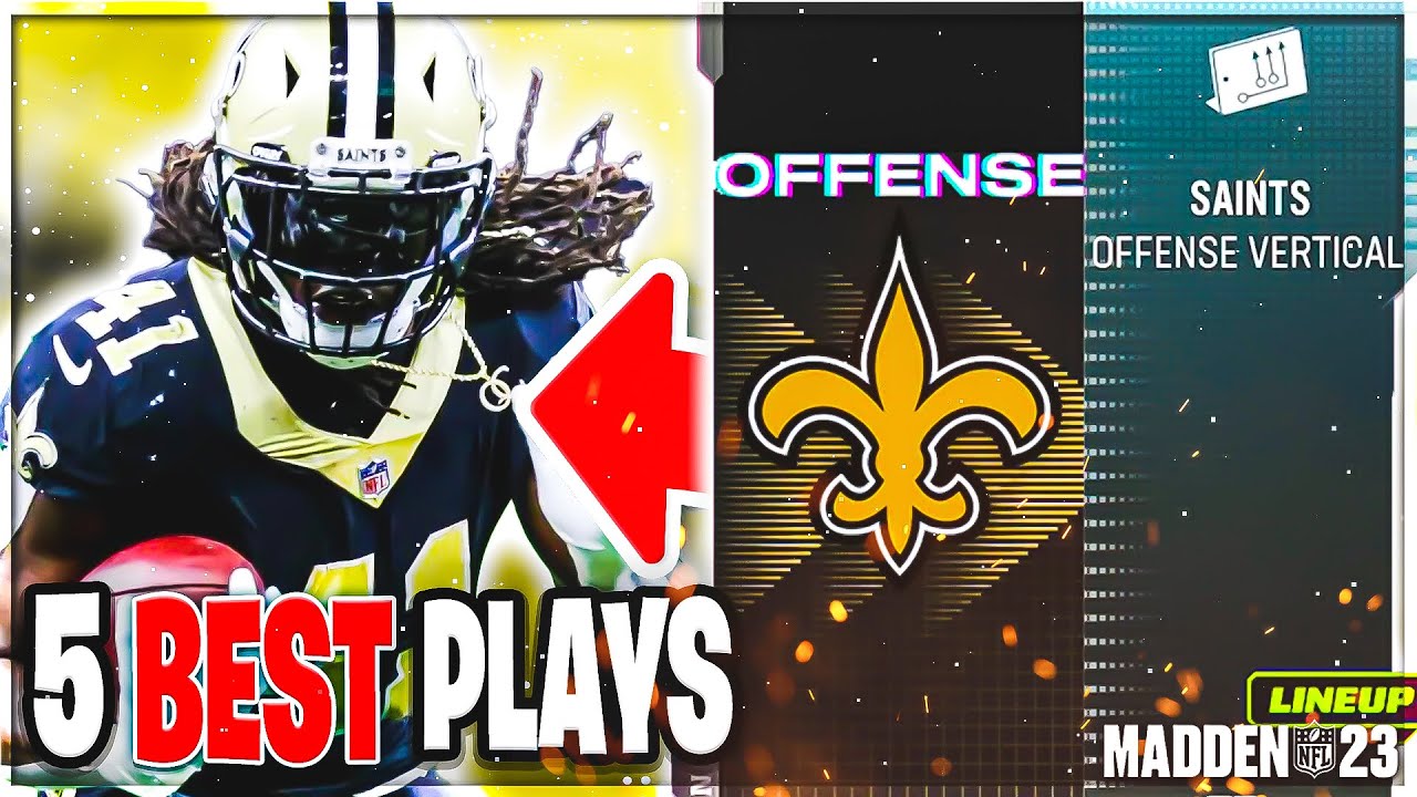 THE 5 BEST PLAYS IN THE NEW ORLEANS SAINTS PLAYBOOK (NEW ORLEANS SAINTS OFFENSIVE MINI SCHEME)