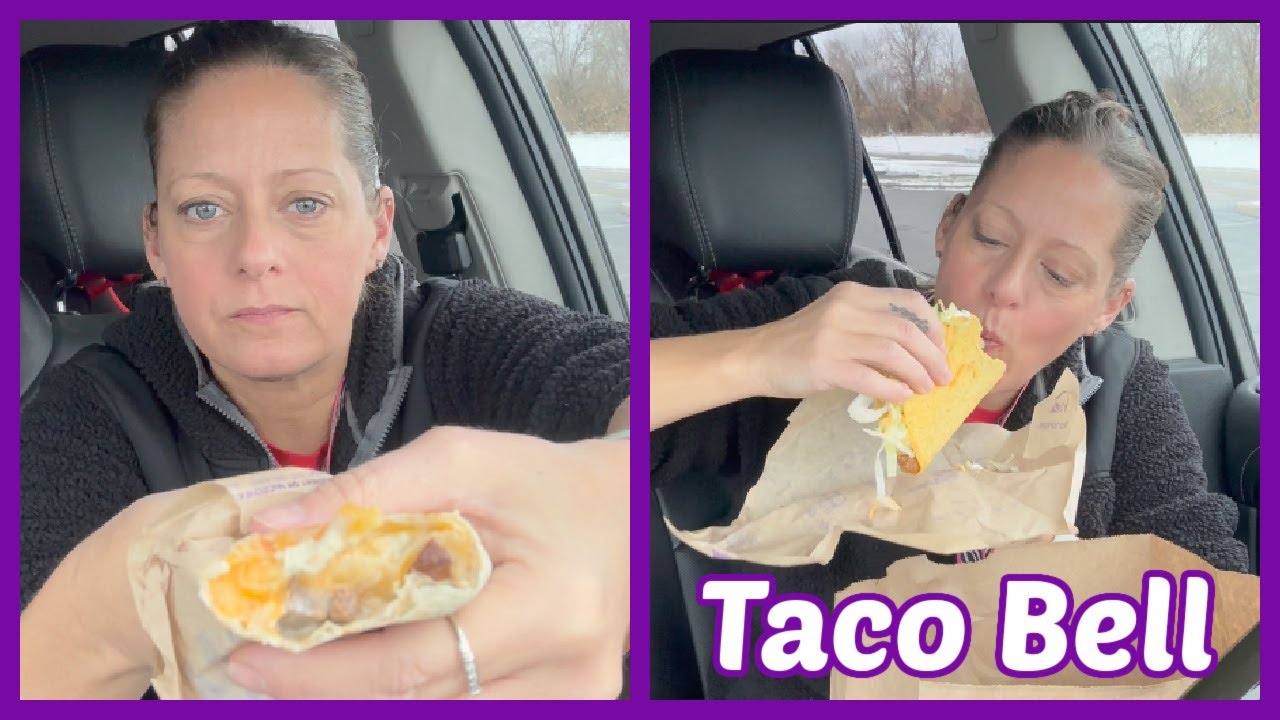 NEW! TACO BELL STEAK & POBLANO ROLLED QUESADILLA, TACOS & LOADED NACHOS MUKBANG | Angie's Life