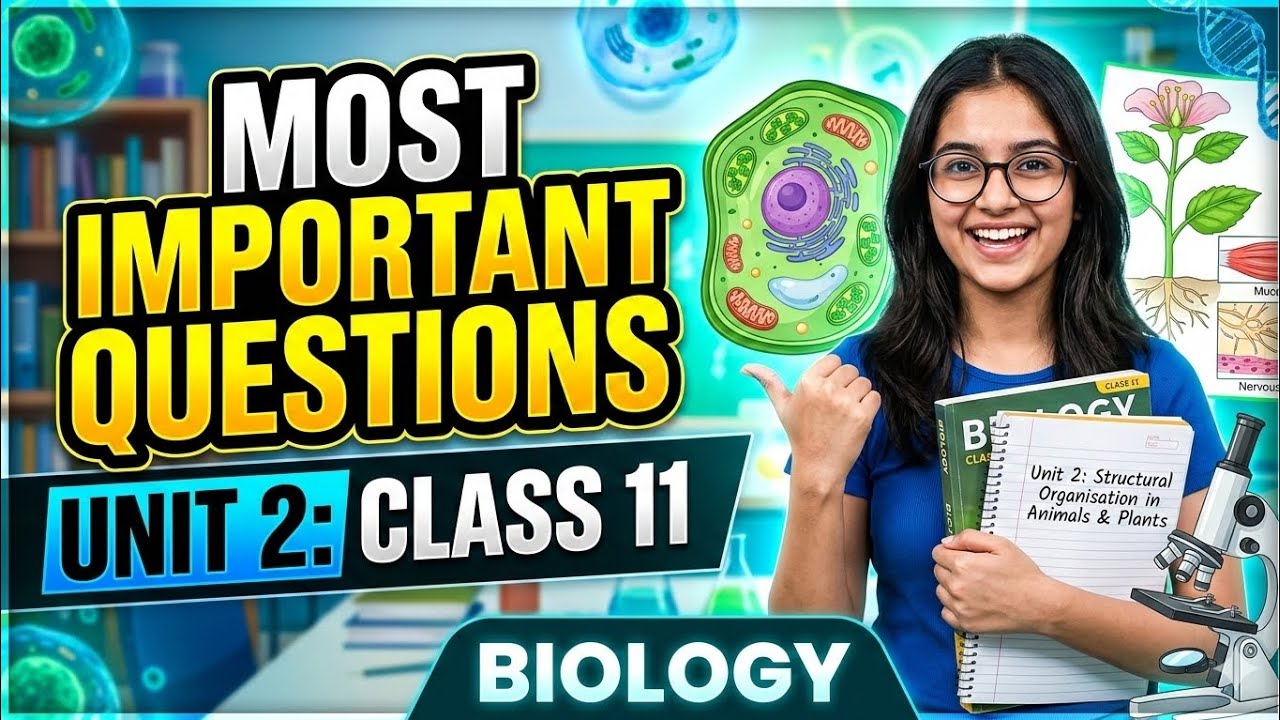 🔥RAPID REVISION SURE SHOT QUESTIONS OF UNIT-2  CLASS 11 BIOLOGY @GROWINGBIOLOGY25⁩ 