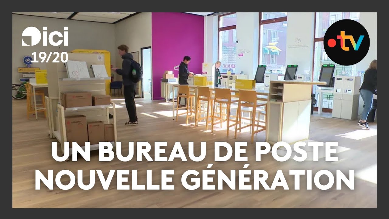 Cabine d'essayage, v&eacute;los et lunettes recycl&eacute;s : un bureau de poste nouvelle g&eacute;n&eacute;ration &agrave; Amiens