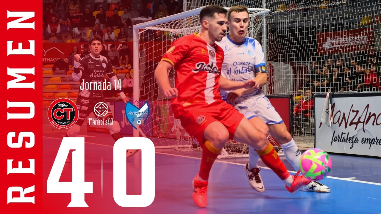 ▶️ 𝗥𝗘𝗦𝗨𝗠𝗘𝗡 J14 | 𝐉𝐢𝐦𝐛𝐞𝐞 𝐂𝐚𝐫𝐭𝐚𝐠𝐞𝐧𝐚 𝐂𝐨𝐬𝐭𝐚 𝐂á𝐥𝐢𝐝𝐚 4️⃣-0️⃣ Manzanares FS | Primera División FS