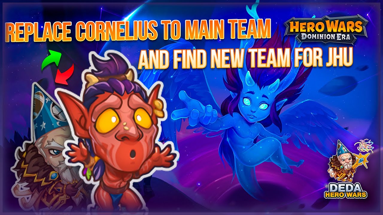 Jhu vs 160 Osh in solo team. Best Jhu setup if you use Cornelius. Hero-Wars: Dominion Era