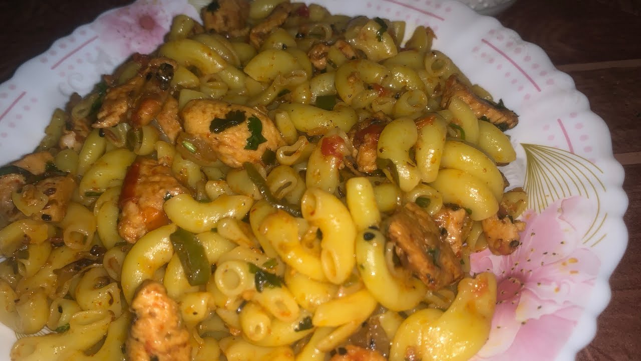Chicken macaroni recipe 😋|macaroni | simple macaroni | restaurant style macaroni 