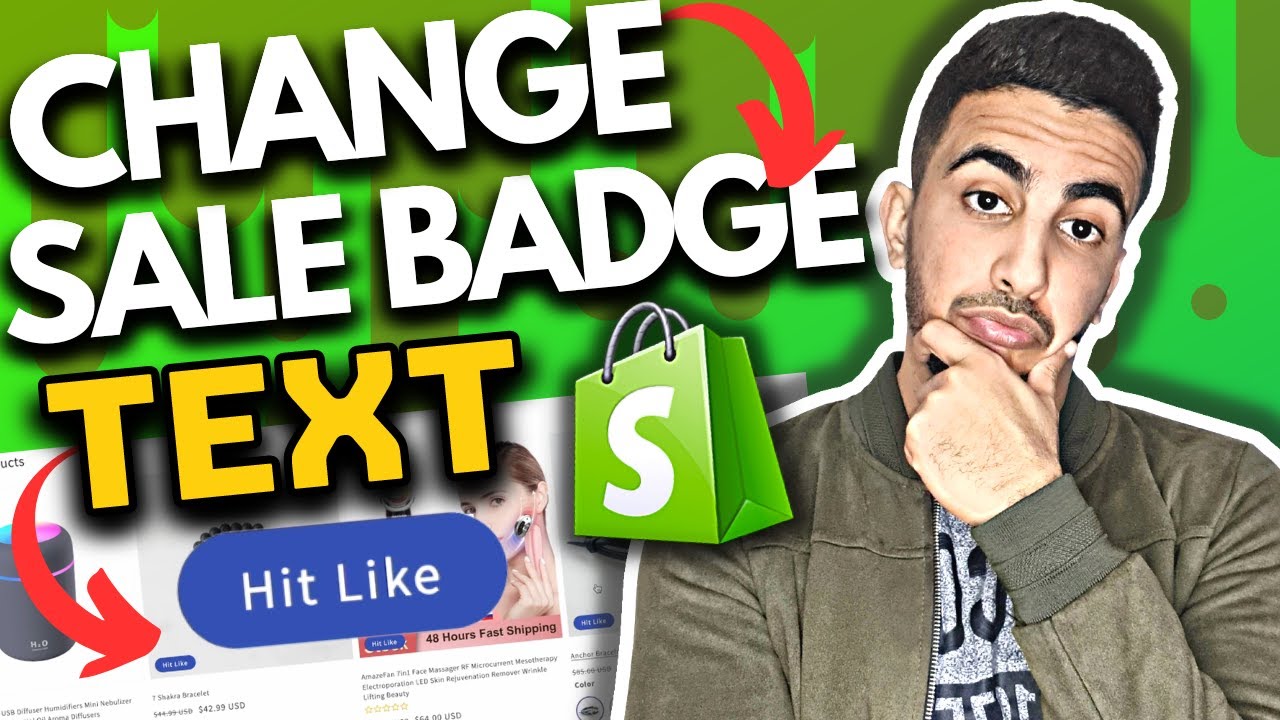How To Change Sale Badge Text In Shopify