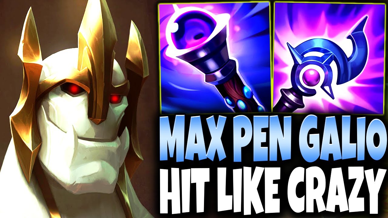 Max Pen Galio Build hit like CRAZY: 50% HP DMG PER Q 🔥 LoL Top Galio s13 Gameplay