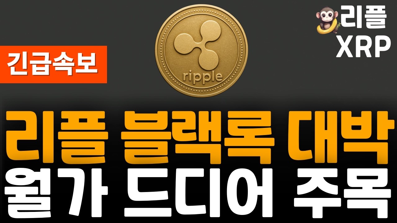 ※긴급속보※ 리플 XRP 월가 드디어!!! 대박!!