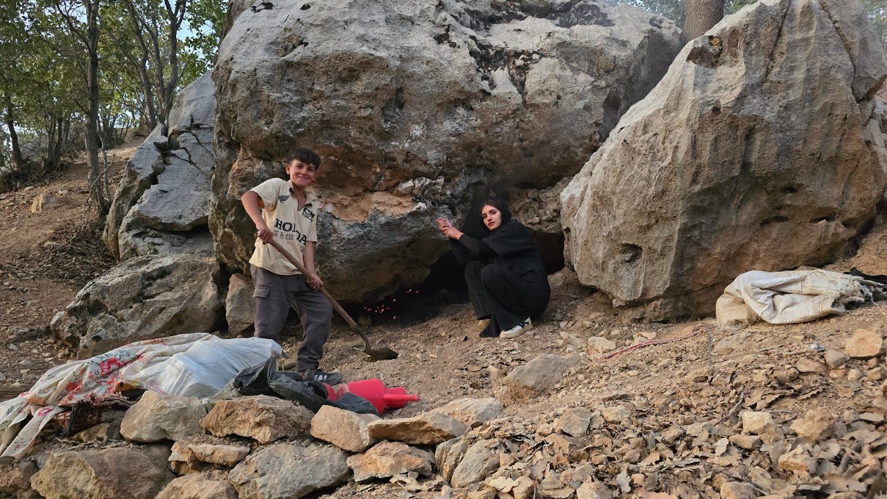 🔥 Cave Life | Rebuilding a Cave and Struggling to Survive in the Heart of the Mountains 🏔️🔥