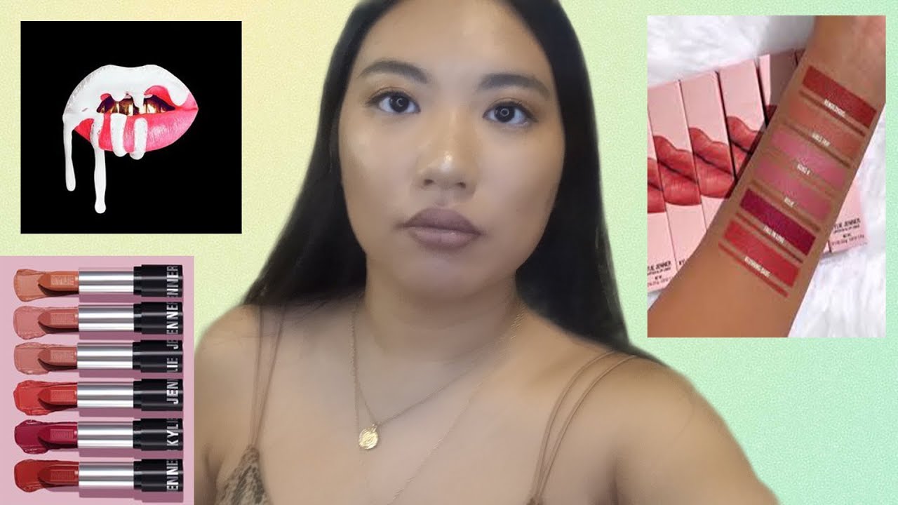 Kylie Cosmetics Lip Swatches Part I ft Girls Trip, Kylie, Blushing Babe Giveaway