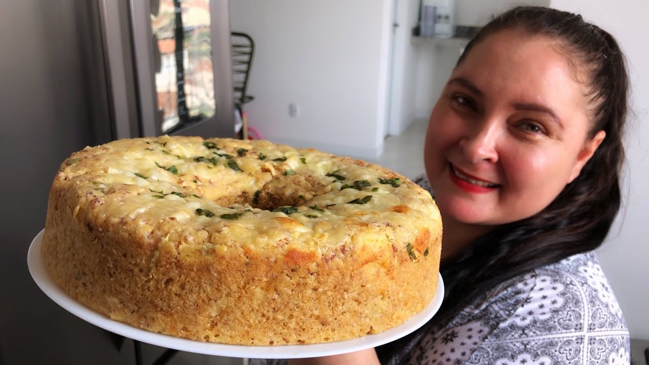 BOLO SALGADO DE CALABRESA SIMPLES E FÁCIL | Nanda Mel
