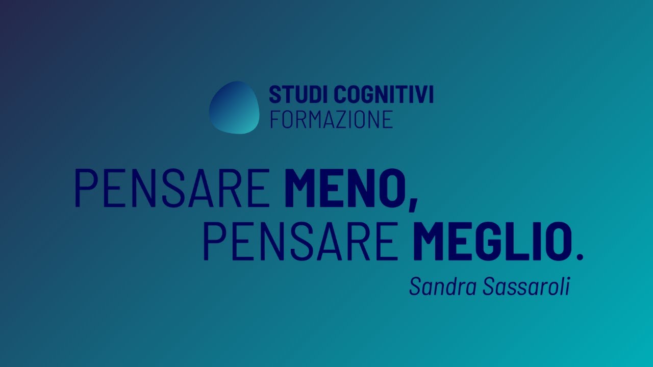 Masterclass 2025 - PENSARE MENO, PENSARE MEGLIO.