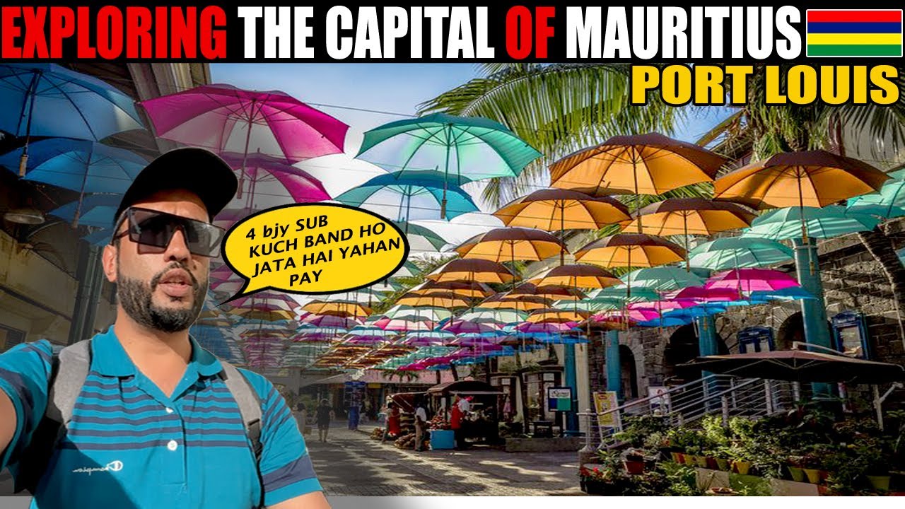Exploring The Capital Of Mauritius PORT LOUIS | Pakistani In Mauritius | 🇵🇰 🇲🇺