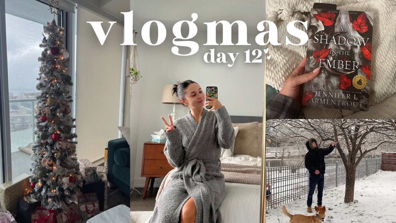 VLOGMAS DAY 12: Snowy Sunday, New Book, Scalp Oiling.