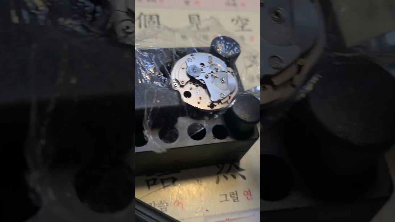 seiko 7009a forth wheel 수리 장착 성공  배럴-센터-서드-포스-이스케이프 휠의 기어5단배열의 무브먼트이다.