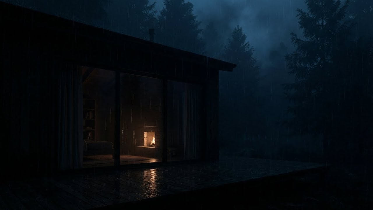 🔴 Heavy Rain in the forest for Sleep Calming Rain Sounds for Sleeping