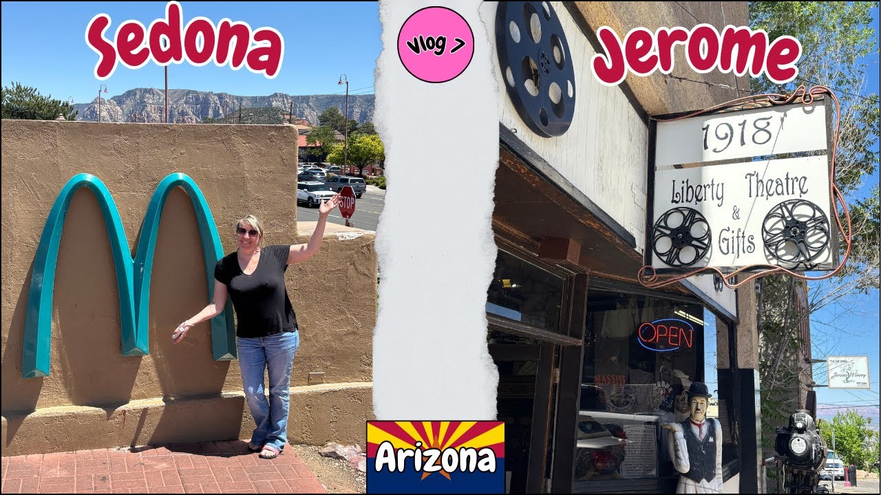 Road trip Arizona / Nevada vlog 7 - Sedona, McDo bleu, Jerome et Phoenix... Tout un programme...!!
