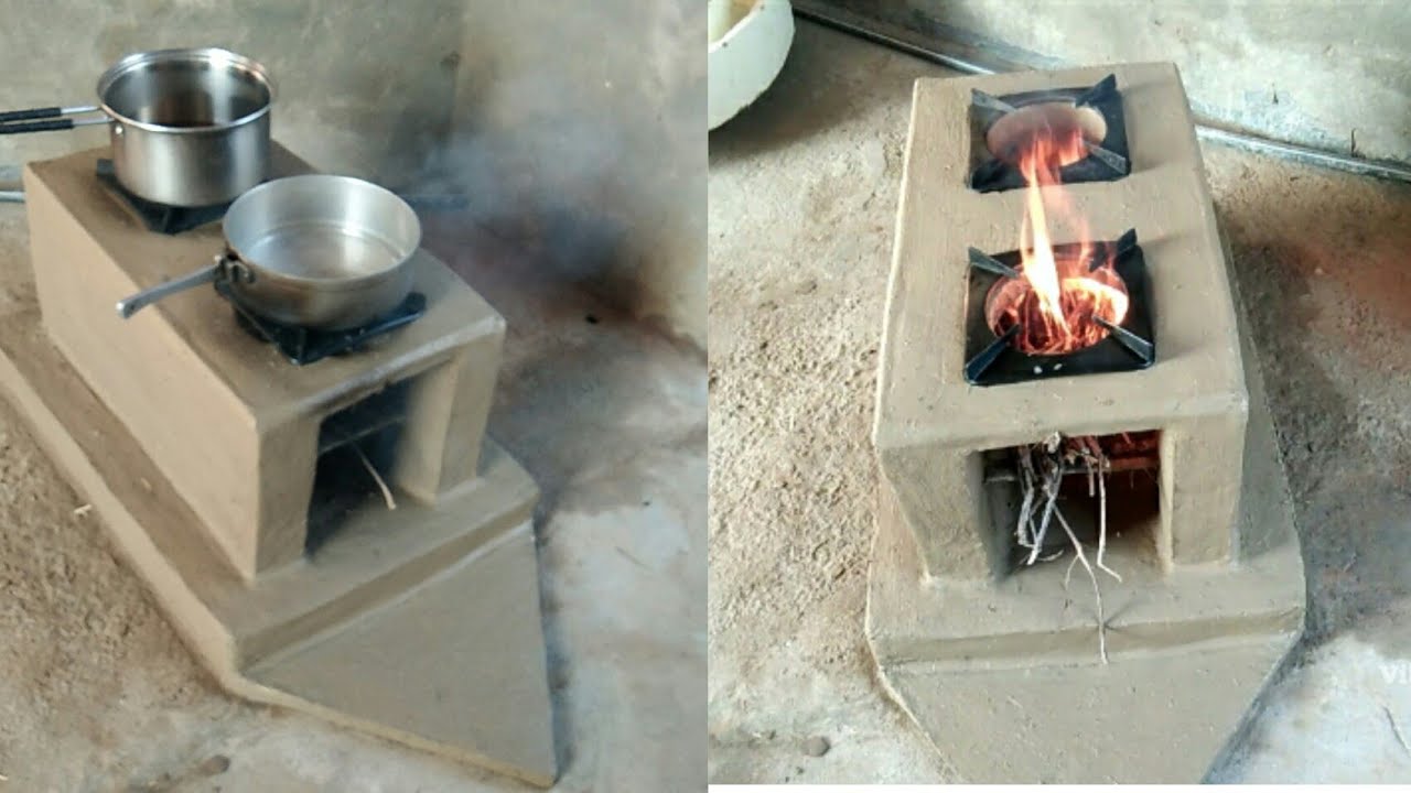 Smokeless Firewood Mud Stove | Primitive Skills and Technology | Mitti Ka Chulha Bnane Ka Tarika