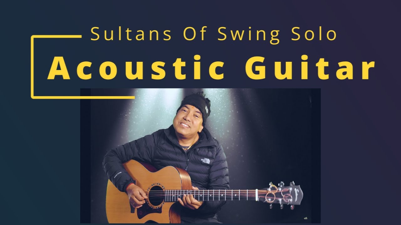 Sultans Of Swing Solo - Dire Straits - Acoustic Guitar Cover 2026 With Backing Track