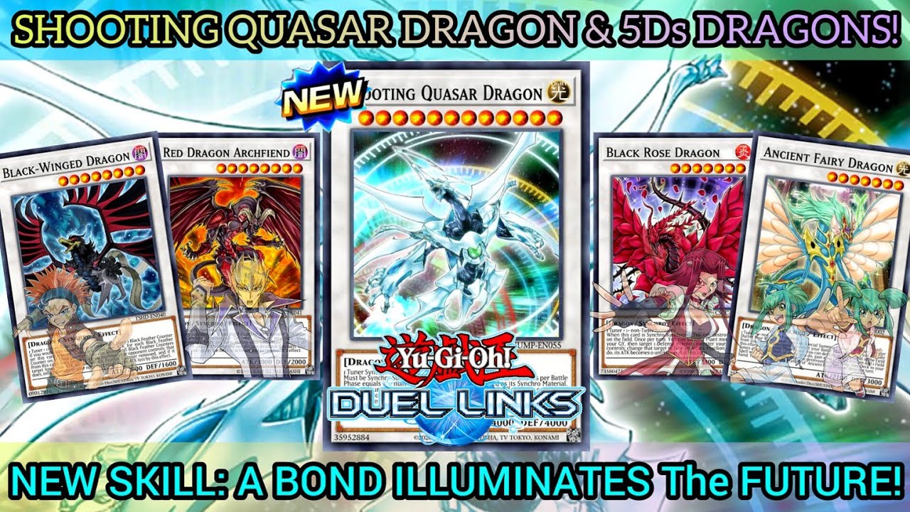 FINALLY! SHOOTING QUASAR DRAGON is HERE feat. 5D's DRAGONS! [Yu-Gi-Oh! DUEL LINKS]