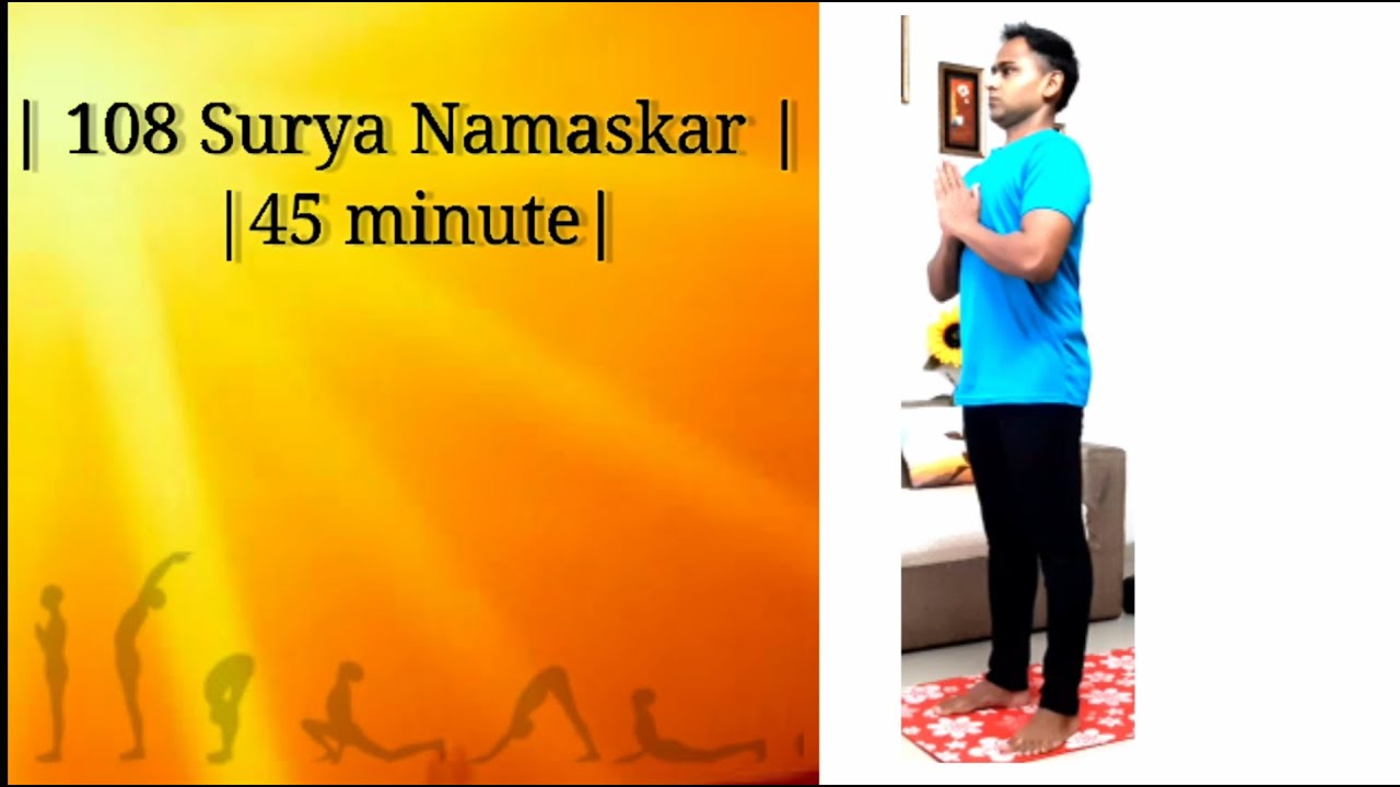 Cardio yoga for Weight loss 🔥🔥|108 SuryaNamaskar Count Template | 45 minutes | BURN 1500 CALORIES |