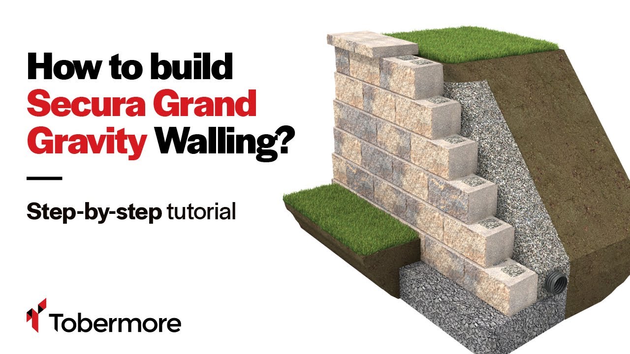 How To Build A Secura Grand Retaining Gravity Wall - Step By Step Installation Tutorial