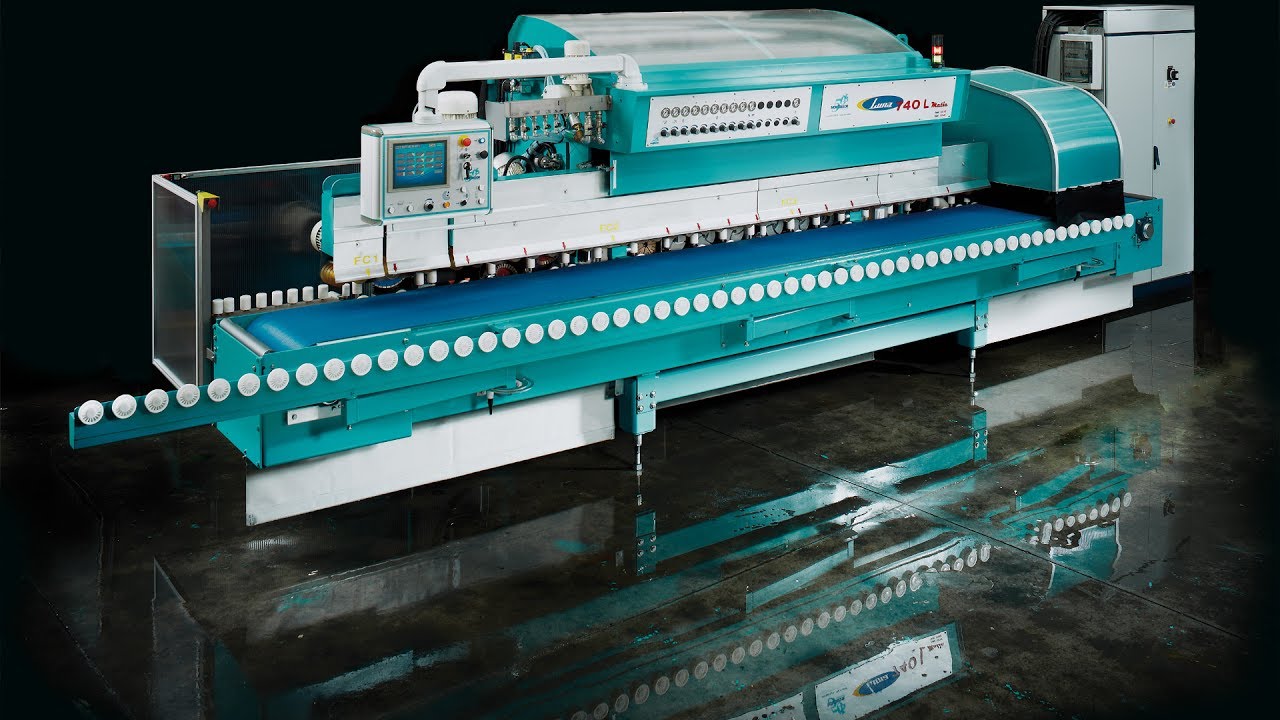 Kantenschleifmaschine  Montresor Luna 740-L mit V-groove Vorrichtung (DEU)