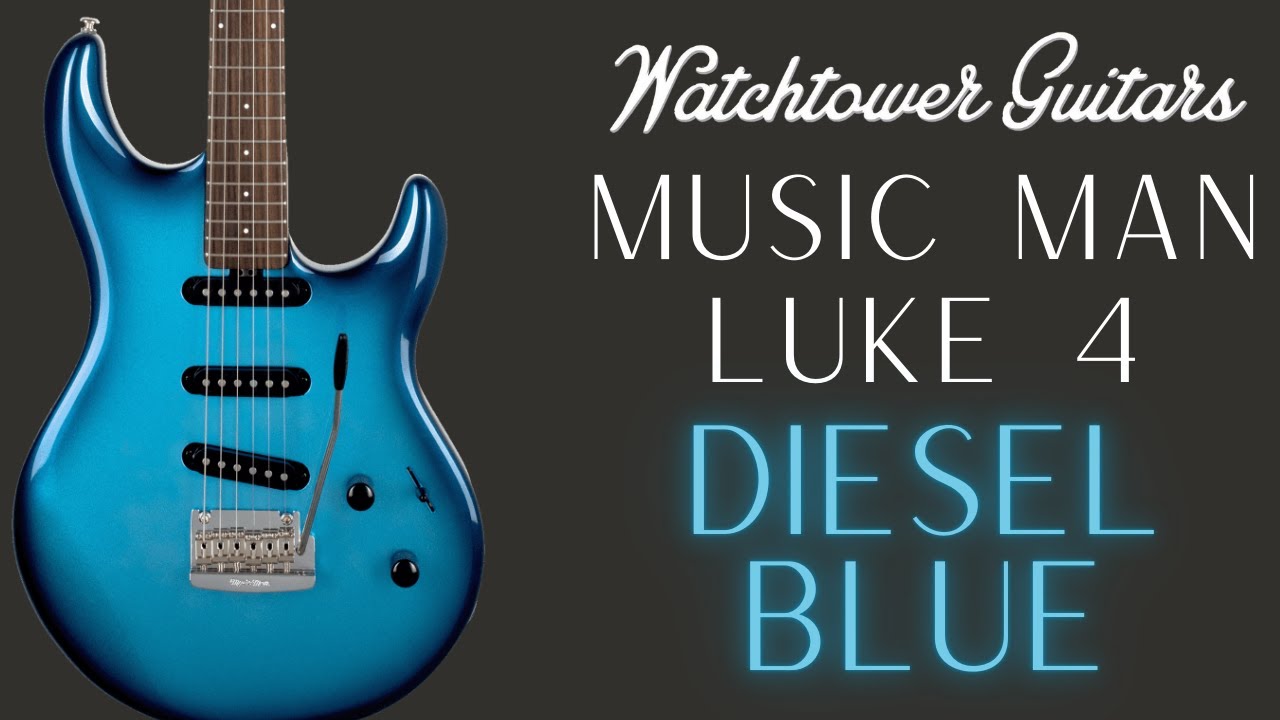 Music Man Luke 4 SSS - Diesel Blue with with Magnatone SL-100