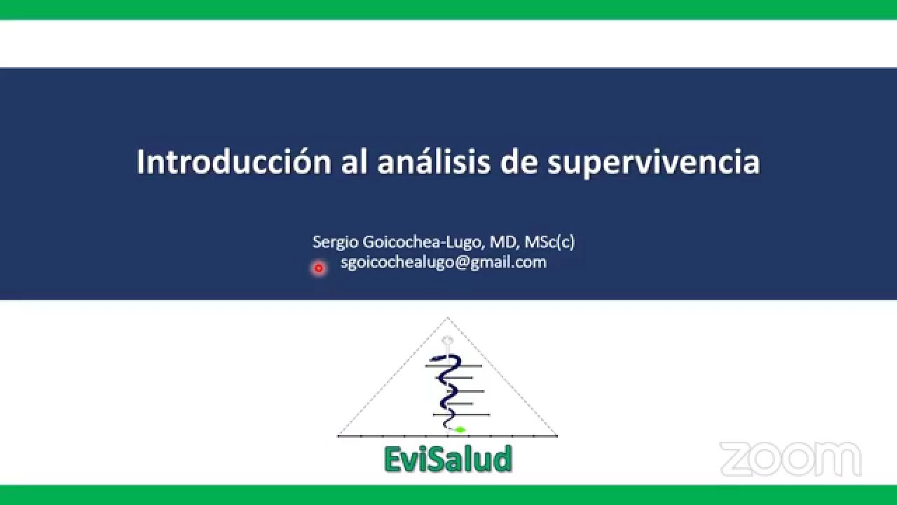 Introducción al análisis de supervivencia en STATA - Sergio Goicochea (EviSalud)