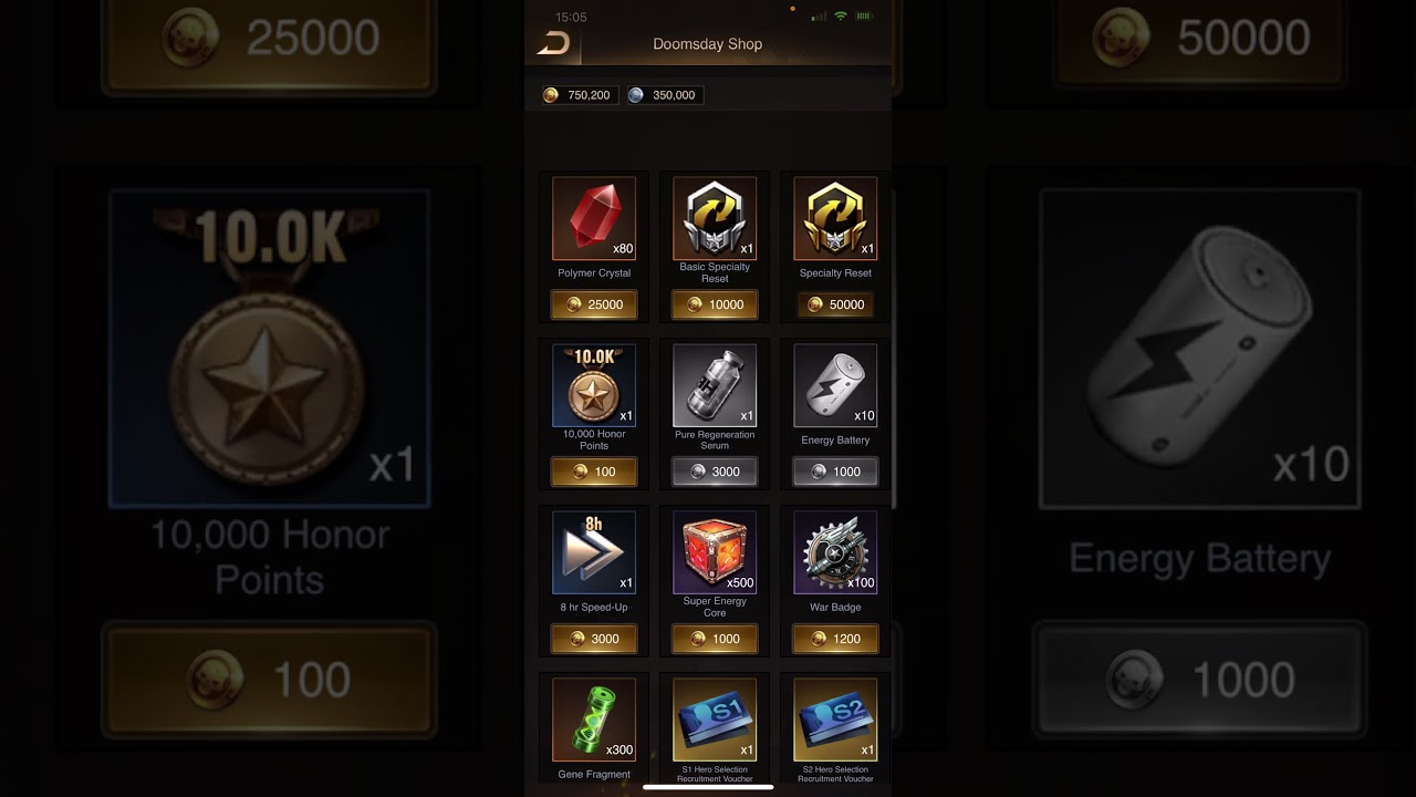 LSS - Use your tickets on this pool! And spend your doomsday coins on these items now!