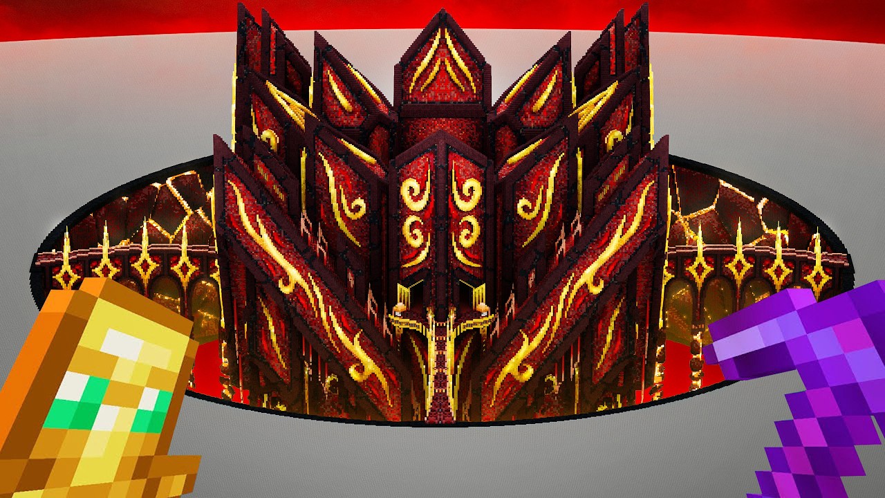Ich habe die GRÖßTE NETHER BASE in Minecraft gebaut!