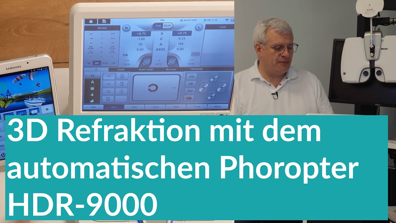 So einfach geht’s: 3D-Refraktion mit dem automatischen Phoropter HDR-9000