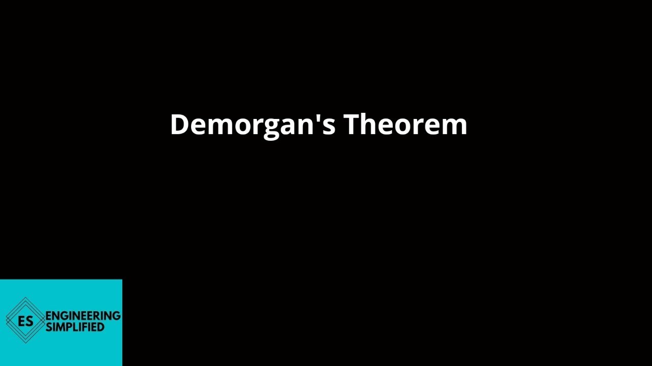 De-morgan's theorem with full concept 