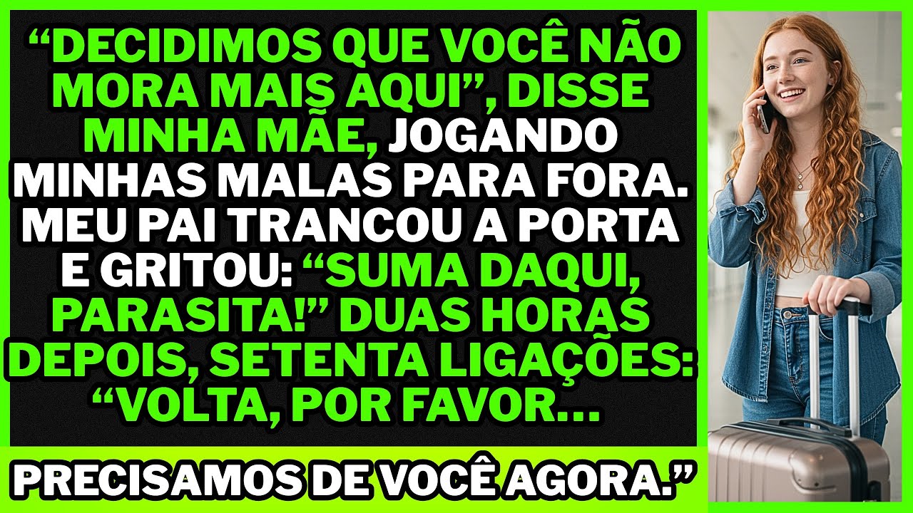 “Decidimos que você não mora mais aqui”, disse minha mãe, trancando a porta — me deixando do lado...