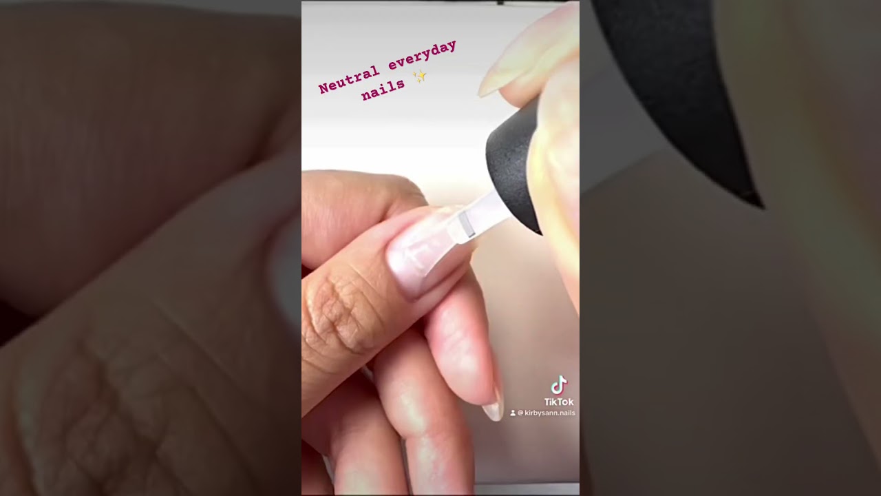 Neutral everyday nails using Opi&rsquo;s Put it in Neutral