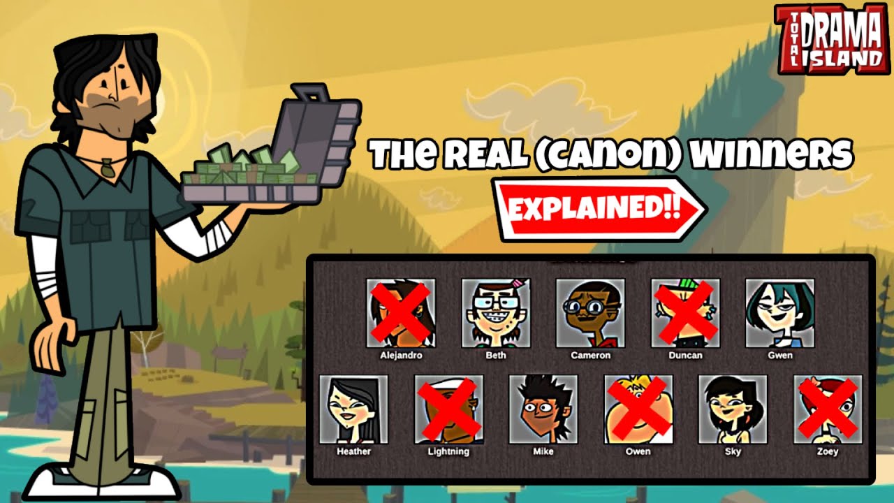 ОБЪЯСНЕНИЕ ВСЕХ ПОБЕДИТЕЛЕЙ Canon в КАЖДОМ сезоне Total Drama Island