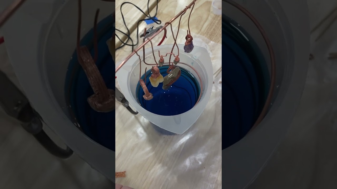 Electroformed copper jewelry! #jewelrymaking #copperjewelry #metalsmith #jewelrydesign