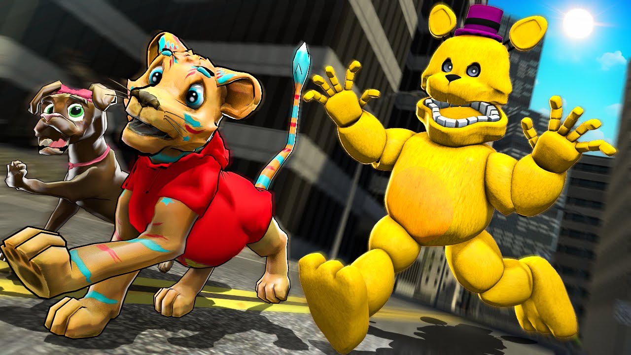 FAST FREDBEAR is following me... (Gmod Sandbox)