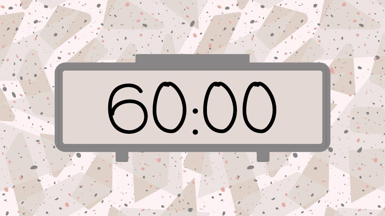 ⏳ 60-Minute Timer &ndash; Cute & Colorful Design 🎨 | Focus Made Fun 🎯