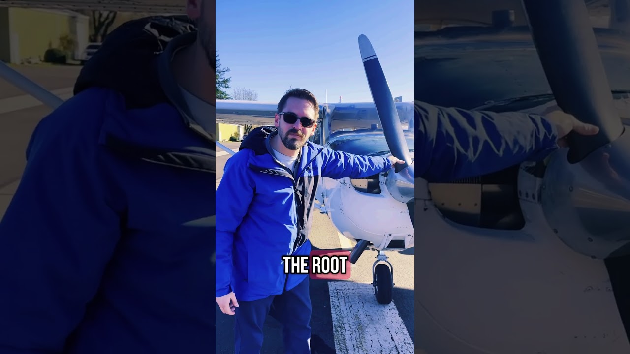 Why is the propeller shaped that way? #flypnw #aviation #flighttraining #cessna172 #propeller