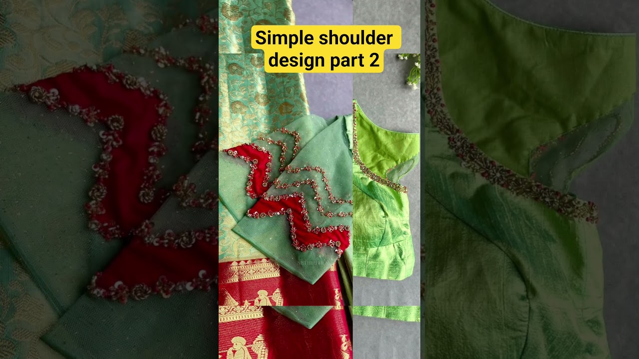 simple shoulder blouse designs for women ll 