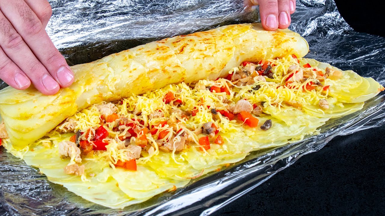 Liszt nélkül! Krumplis tekercs csirkemellel, egy csodás vacsoráért