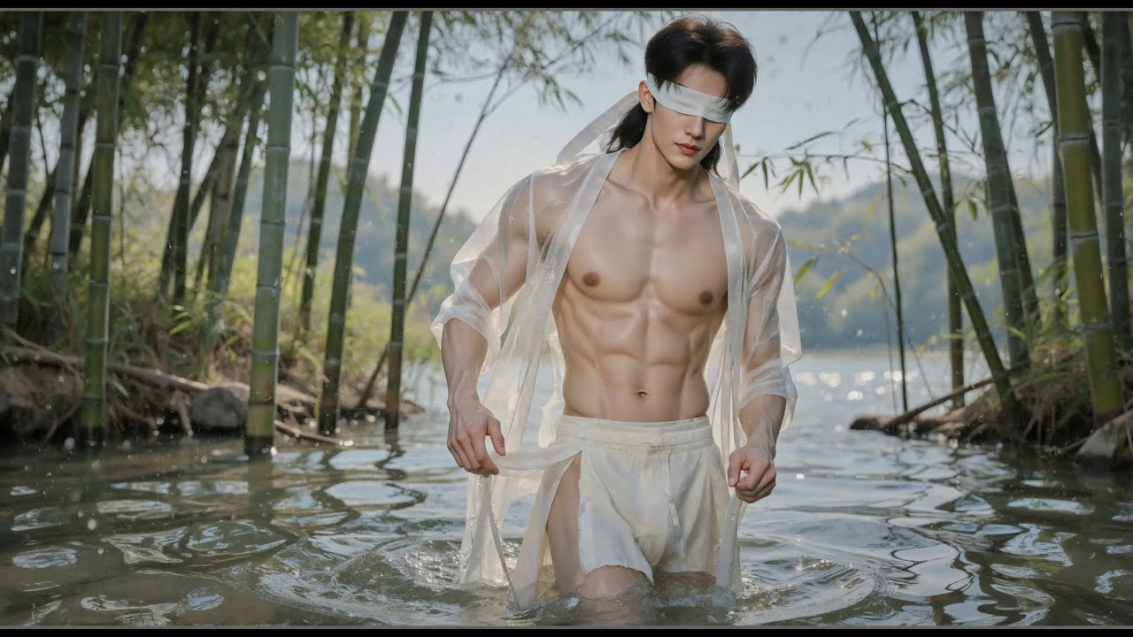 A Man’s Silhouette in Bamboo Veil | 竹林深处男子身影 | 竹林に潜む男の影 | 대나무 숲에 드리운 남자의 실루엣