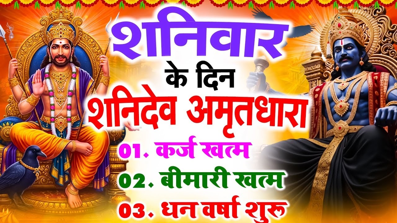 शनिवार के दिन शनिदेव अमृतधारा अपने घर में चलाकर रख देना कर्ज ख़त्म बीमारी ख़त्म धन वर्षा शुरू #bhajan