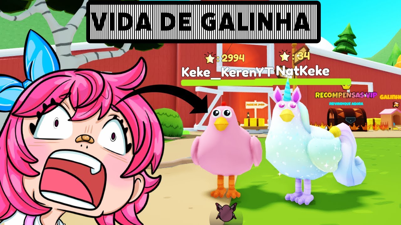 VIRAMOS GALINHA POR UM DIA - Roblox