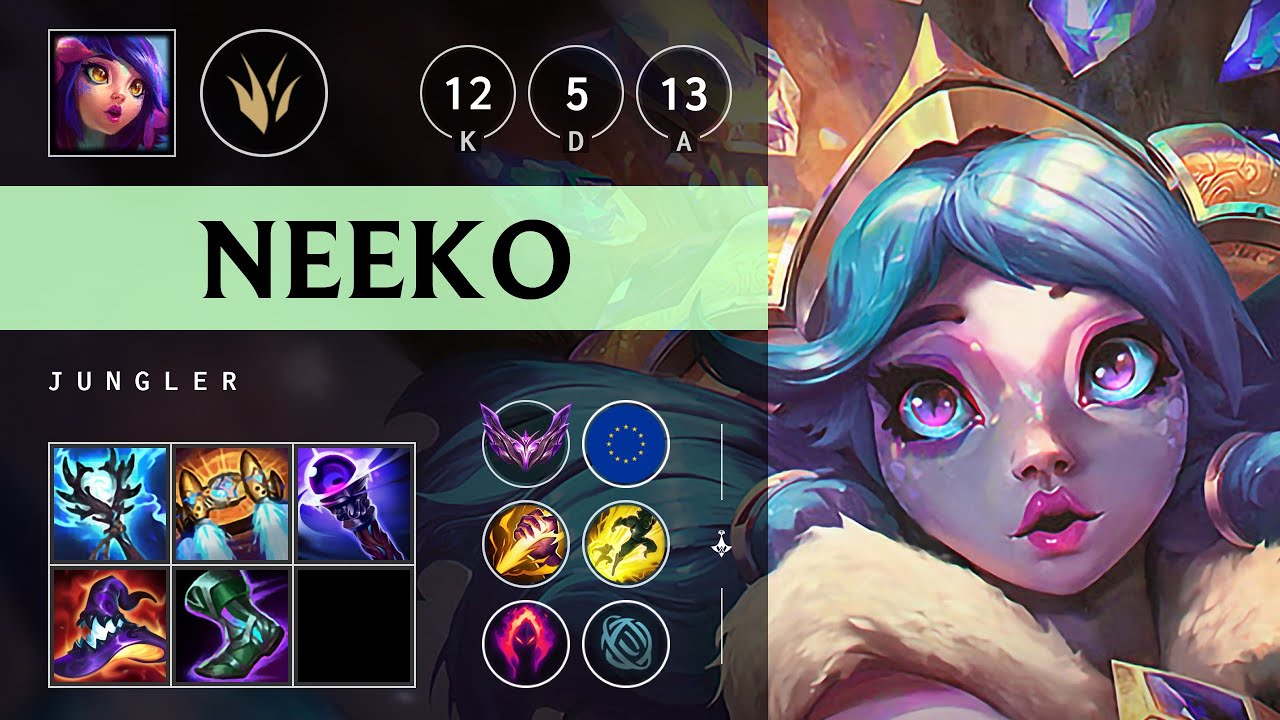Neeko Jungle vs Graves: Rampage - EUW Master Patch 14.19