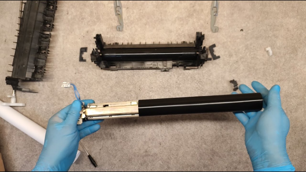 HOW TO REPLACE FUSER FILM SLEEVE AND LOWER PRESSURE ROLLER ON BROTHER HL-5450DN, BROTHER HL-5440D