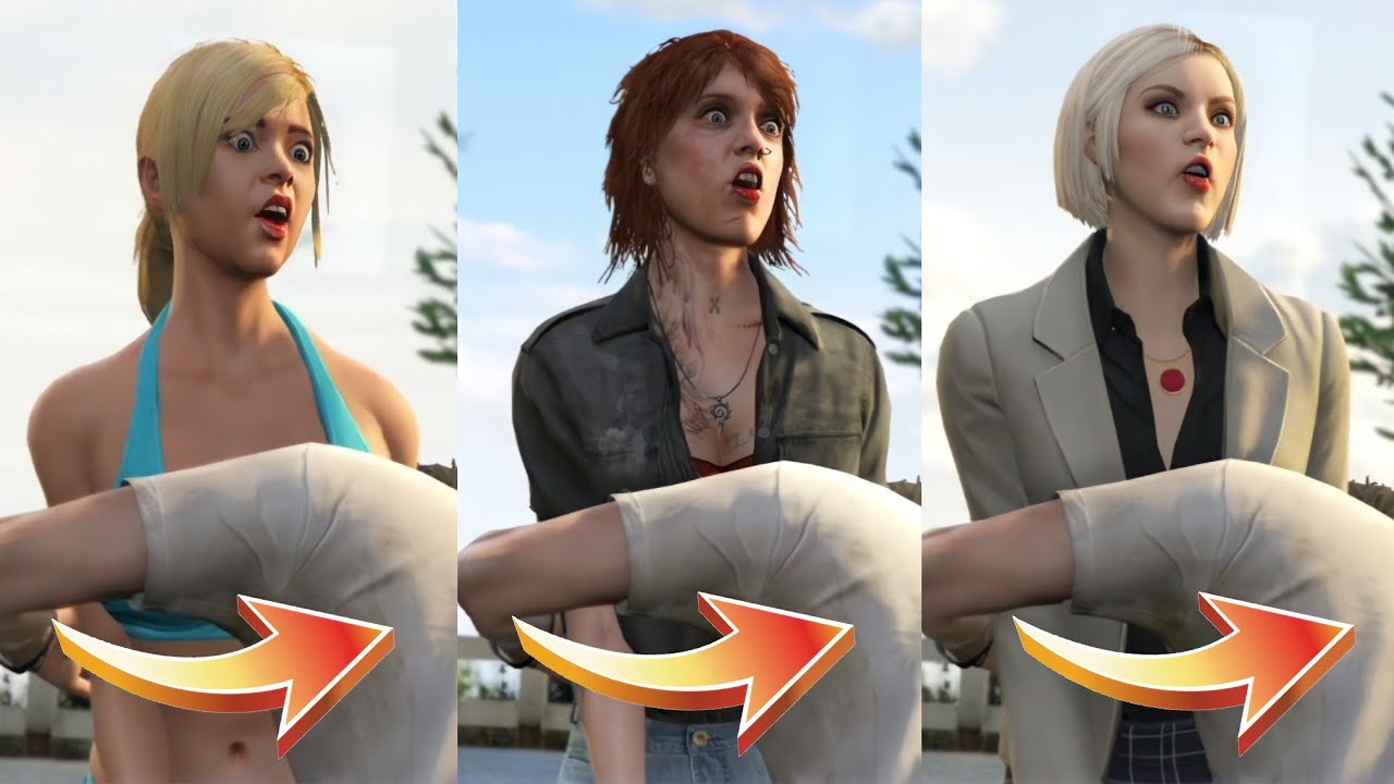Every GTA 5 Girl Gets Hugged